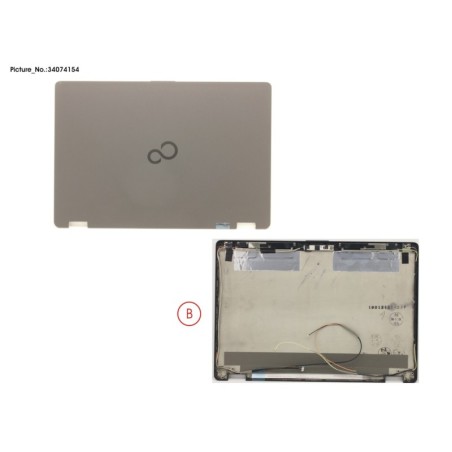 34074154 - LCD BACK COVER ASSY (FHD) W. CAM.MIC