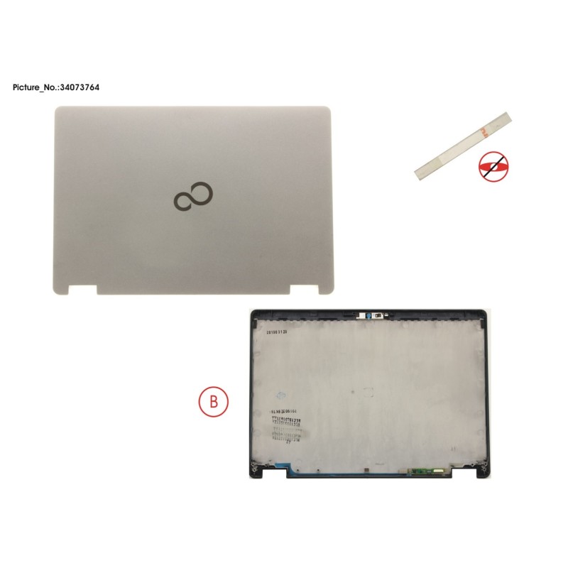 34073764 - LCD BACK COVER ASSY (FOR FHD.W.CAM)