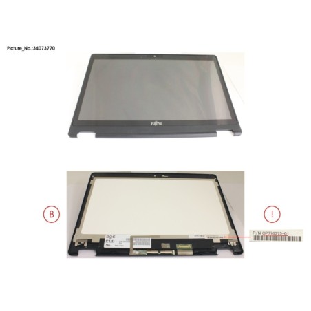 34073770 - LCD ASSY HD. AG INCL.TOUCHPANEL