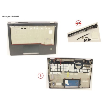 34073790 - UPPER ASSY W.O SMARTCARD W.FP (FOR WWAN)
