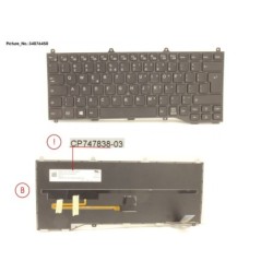 34076450 - KEYBOARD BLACK W. TS UK