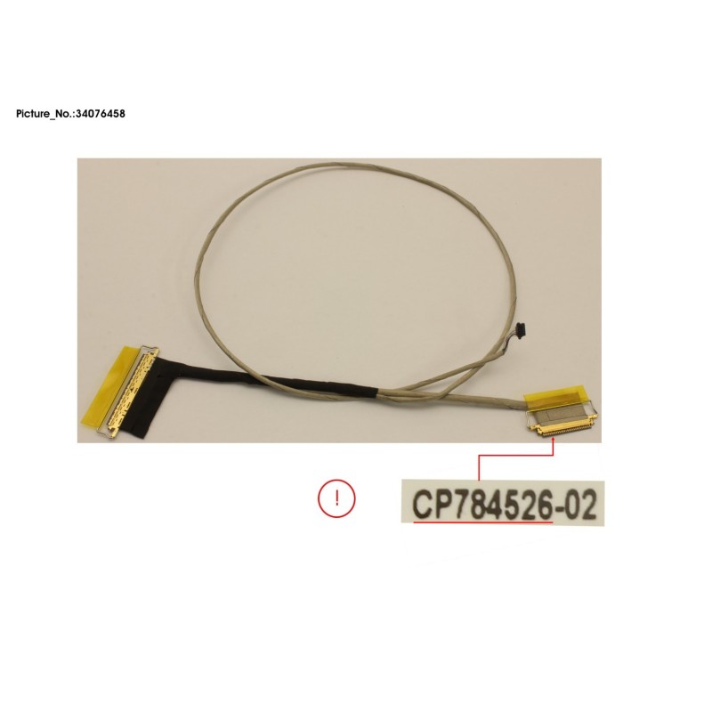 34076458 - CABLE. LCD (NON TOUCH. RGB CAM)