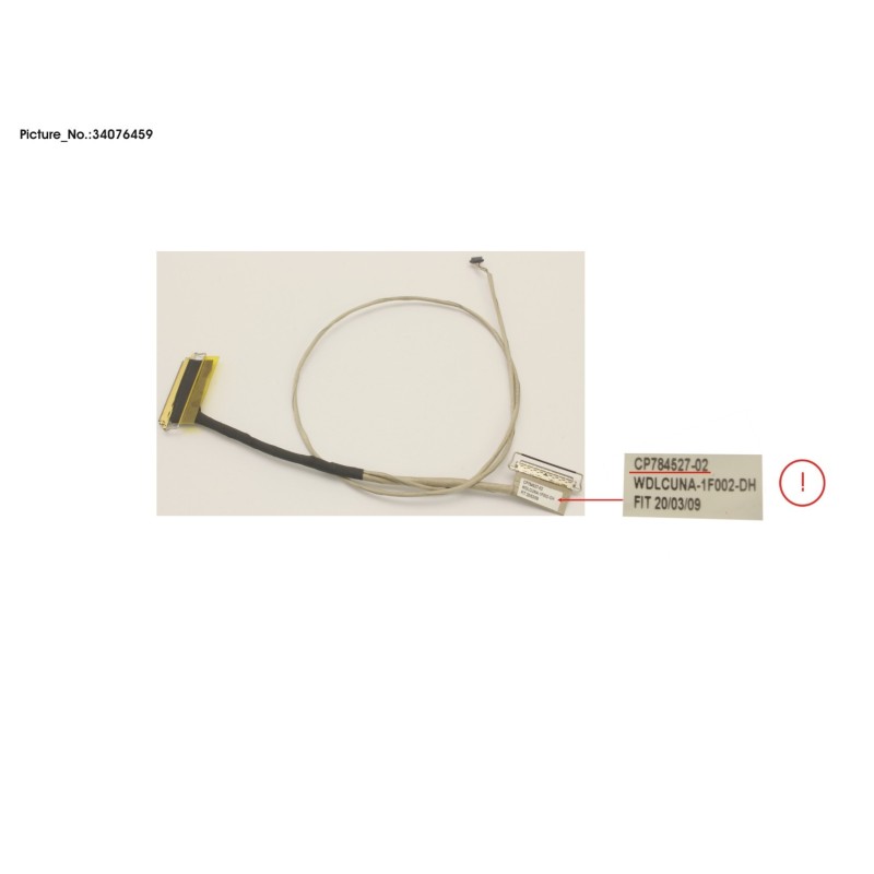 34076459 - CABLE. LCD (TOUCH. RGB CAM)