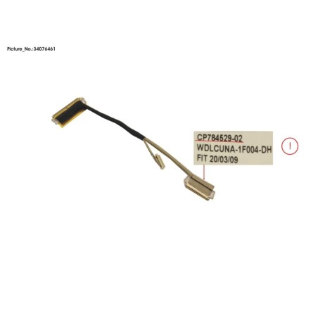 34076461 - CABLE. LCD (TOUCH. HELLO CAM)