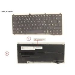 34076473 - KEYBOARD BLACK W.O TS NORWAY
