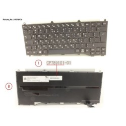 34076476 - KEYBOARD BLACK W.O TS GREECE