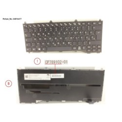 34076477 - KEYBOARD BLACK W.O TS EAST EUROPE