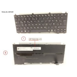 34076481 - KEYBOARD BLACK W.O TS ICELAND