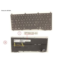 34076483 - KEYBOARD BLACK W. BL GERMAN