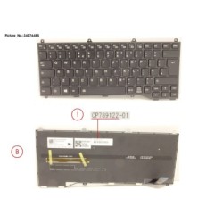 34076485 - KEYBOARD BLACK W. BL UK