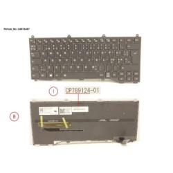 34076487 - KEYBOARD BLACK W. BL NORDIC.EST