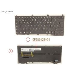 34076488 - KEYBOARD BLACK W. BL SPAIN