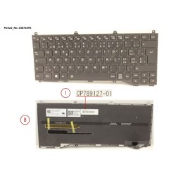 34076490 - KEYBOARD BLACK W. BL SWISS