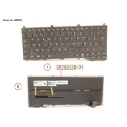 34076491 - KEYBOARD BLACK W. BL BELGIUM