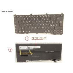 34076493 - KEYBOARD BLACK W. BL ITALY