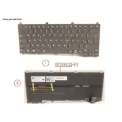 34076496 - KEYBOARD BLACK W. BL EAST EUROPE