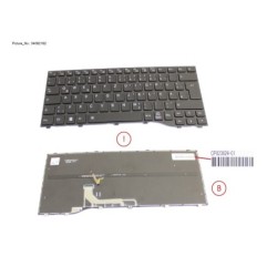34082162 - KEYBOARD BLACK W. BL GERMANY