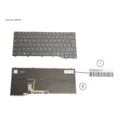 34082167 - KEYBOARD BLACK W. BL PORTUGAL