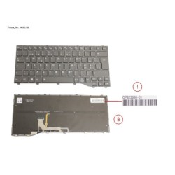 34082168 - KEYBOARD BLACK W. BL SWISS