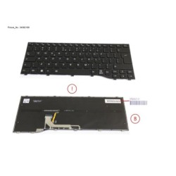 34082169 - KEYBOARD BLACK W. BL US