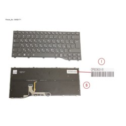 34082171 - KEYBOARD BLACK W. BL RUSSIA.US