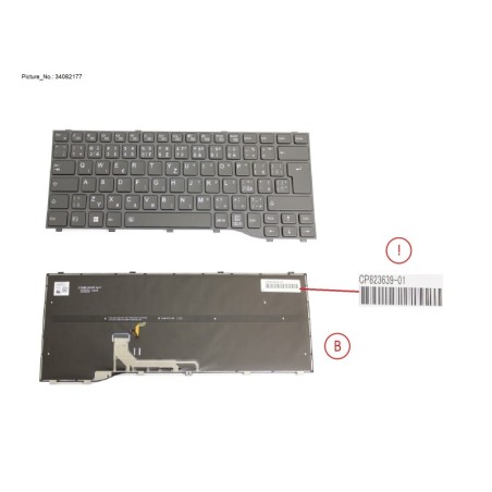 34082177 - KEYBOARD BLACK W. BL CZECH.SLOVAKIA.US