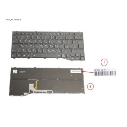 34082178 - KEYBOARD BLACK W. BL HEBREW