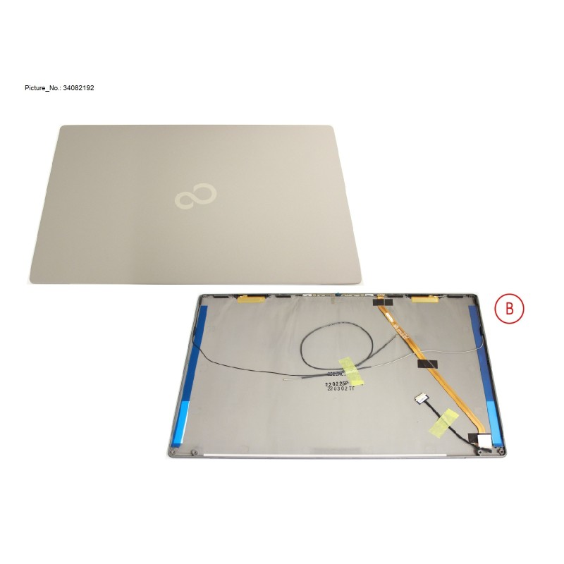 34082192 - LCD BACK COVER HD.FHD (W. RGB CAM)