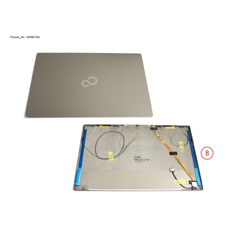 34082194 - LCD BACK COVER FHD (E-PRIV. W. RGB CAM)