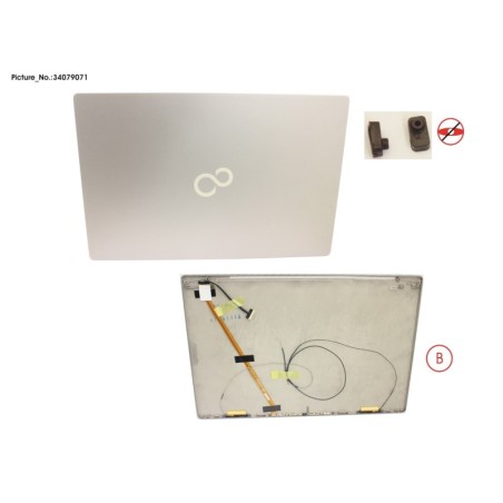 34079071 - LCD BACK COVER ASSY (W. HELLO. EPRIV)