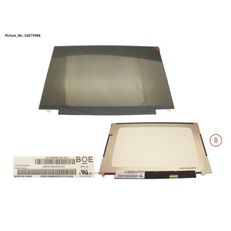 34079088 - LCD ASSY 14  HD W. PLATE