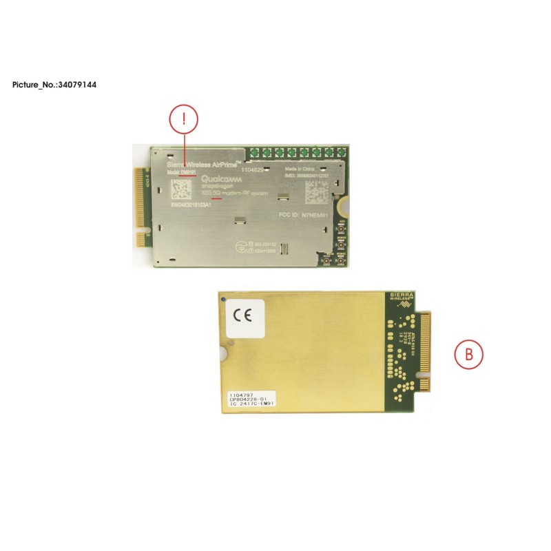 34079144 - WWAN MODULE EM9191 (5G)