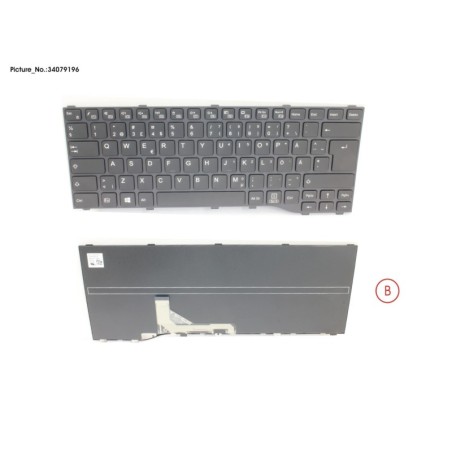 34079196 - KEYBOARD BLACK SWEDEN.FINLAND