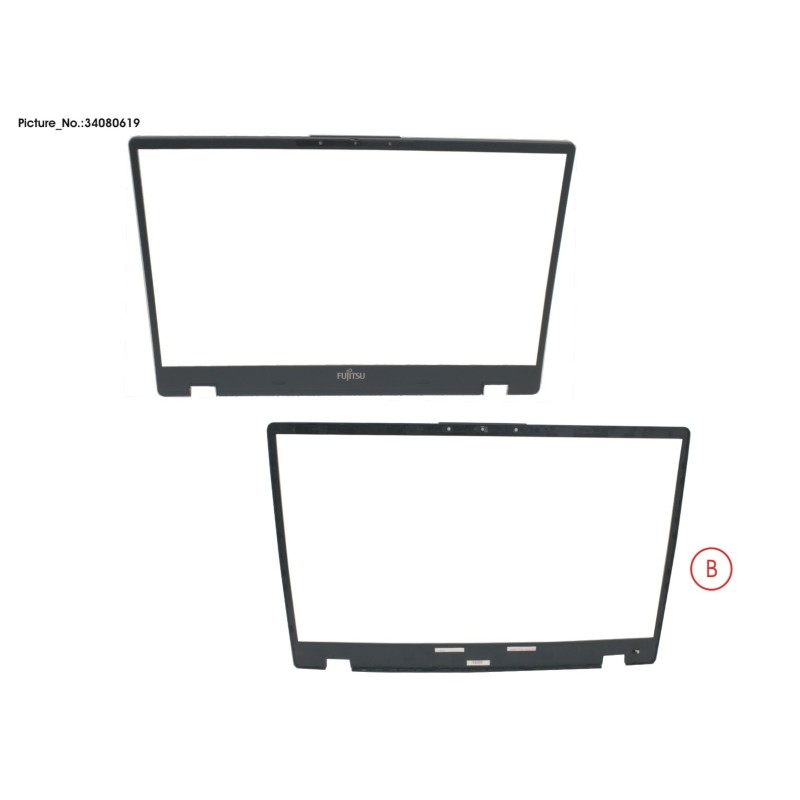 34080619 - LCD FRONT COVER (W. RGB. EPRIV)