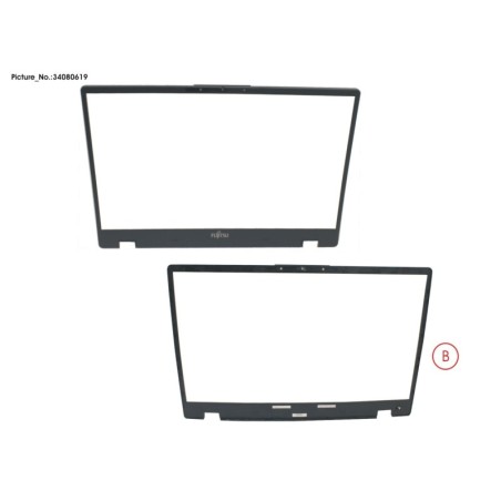 34080619 - LCD FRONT COVER (W. RGB. EPRIV)
