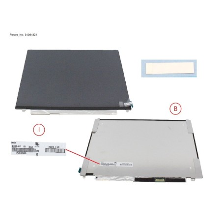 34084321 - LCD ASSY 14  EPRIV W. PLATE