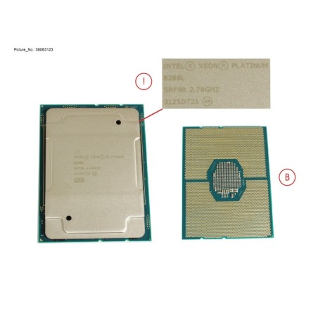 38063123 - CPU INTEL XEON PLATINUM 8280L 2700 205W