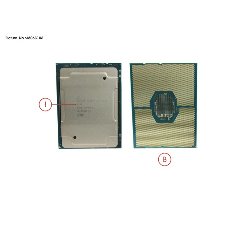 38063106 - CPU INTEL XEON PLATINUM 8256 3800 105W