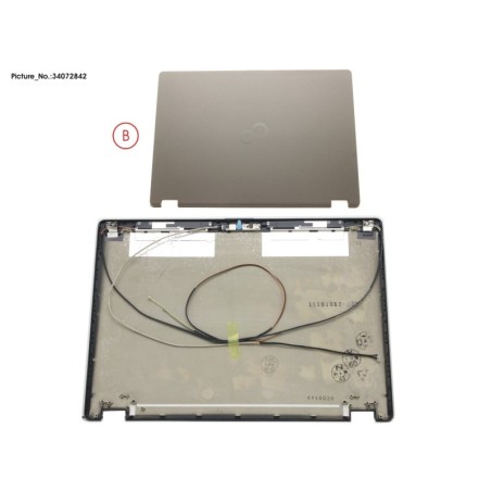 34072842 - LCD BACK COVER ASSY(W. CAM.MIC FOR WWAN)
