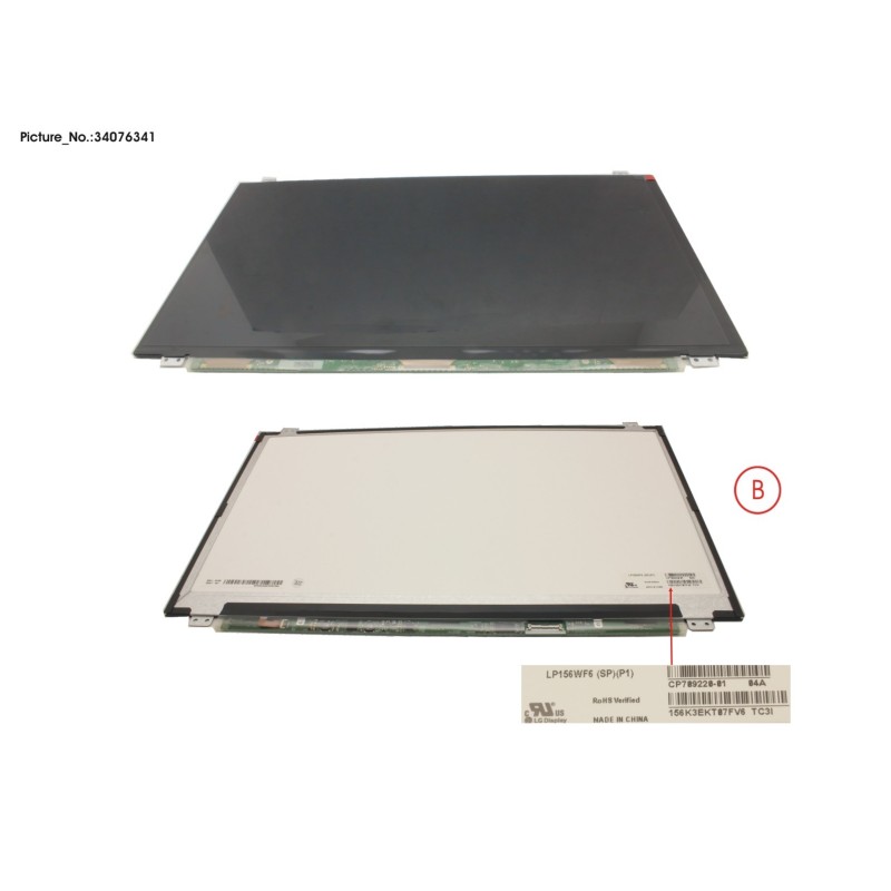 34076341 - LCD PANEL AG. W. RUBBER (EDP. FHD)
