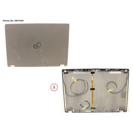 34076345 - LCD BACK COVER ASSY (W. HELLO CAMERA)