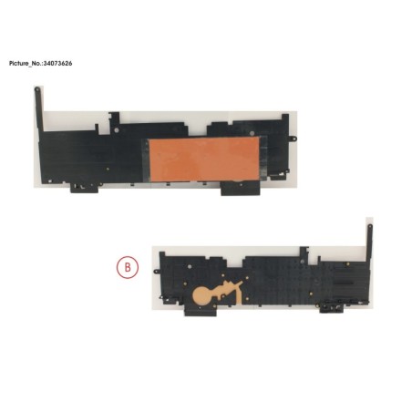 34073626 - FRAME FOR KEYB. W.O SIM SHEET.LOCK