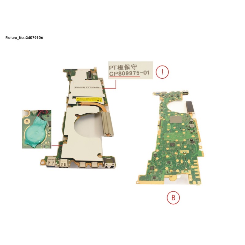 34079106 - MAINBOARD ASSY I5 1145G7 15