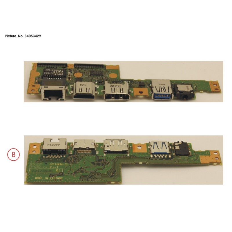 34053429 - SUB BOARD. AUDIO.USB.LAN