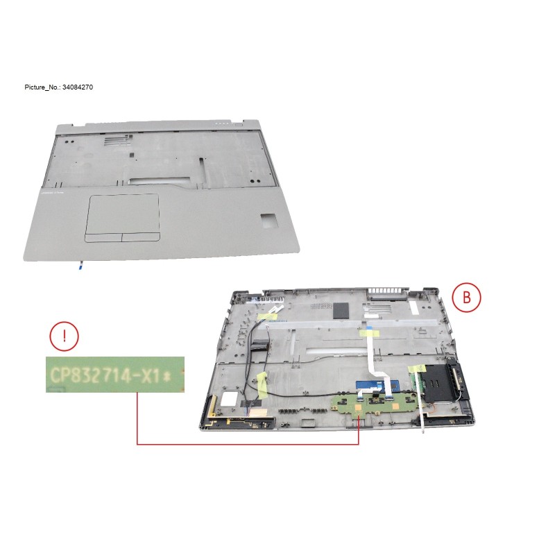 34084270 - UPPER ASSY FOR SMARTCARD. PALM VEIN. FGS