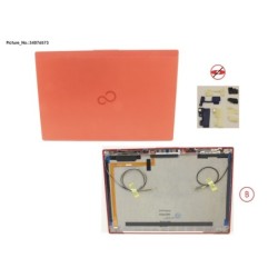 34076573 - LCD BACK COVER RED NON TOUCH W.CAM