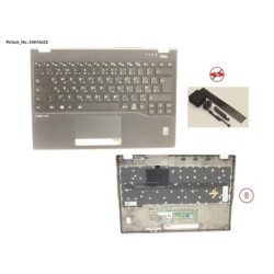 34076622 - UPPER ASSY INCL. KEYB ARAB.UK W.FP