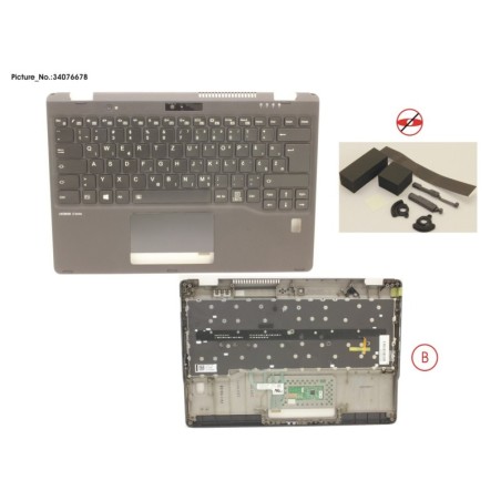 34076678 - UPPER ASSY INCL. KEYB E EUROPE W.FP