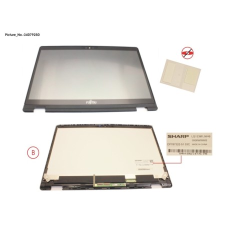 34079250 - LCD ASSY FHD. AG INCL.TOUCHPANEL