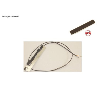 34079691 - ANTENNA. WWAN AUX INCL. WLAN L